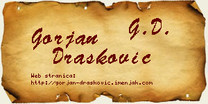 Gorjan Drašković vizit kartica